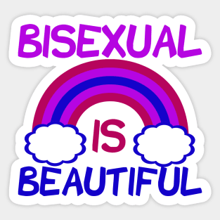 Bisexual is Beautiful Sticker